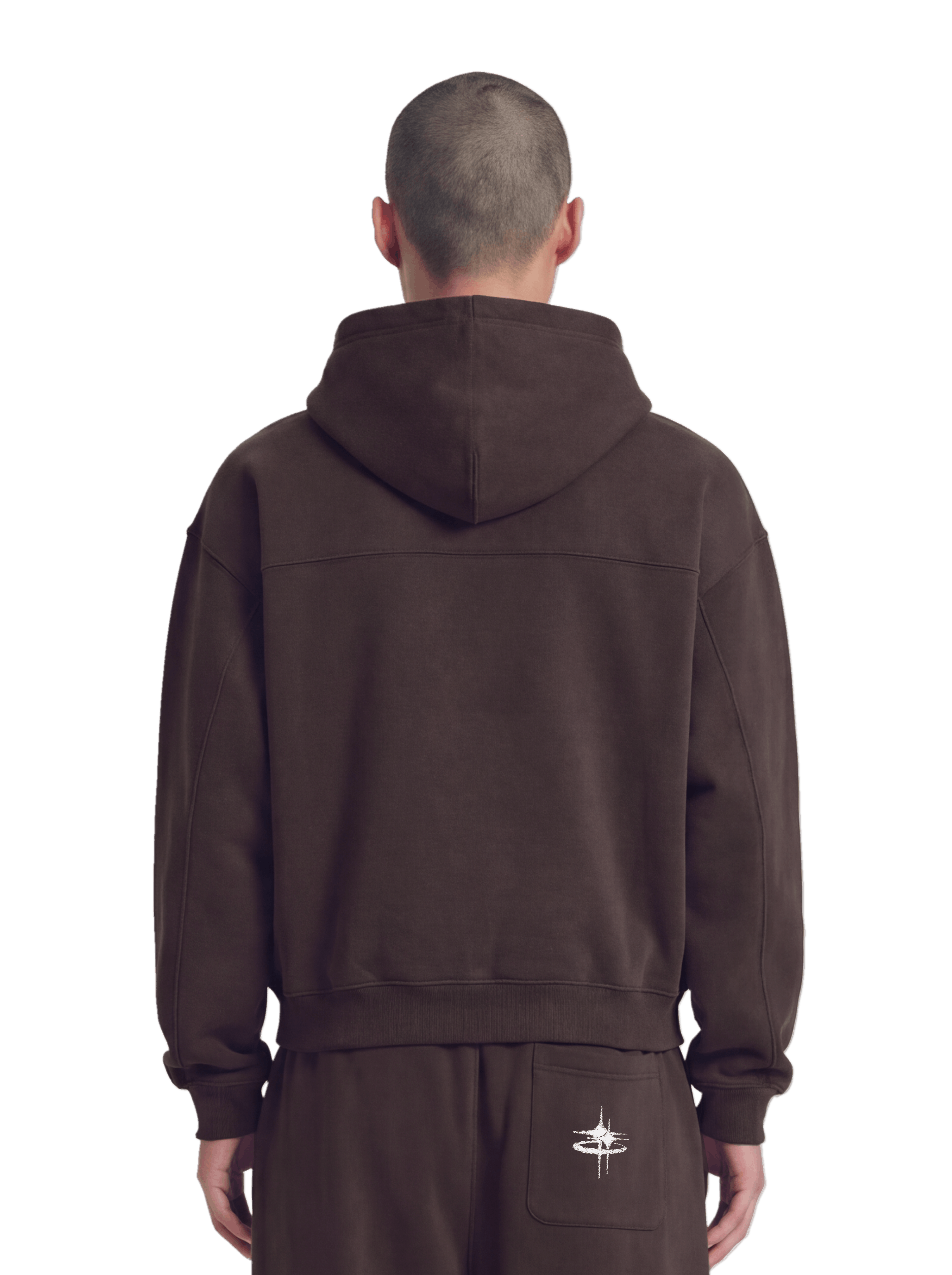 NORTH STAR BOXY HOODIE BLK