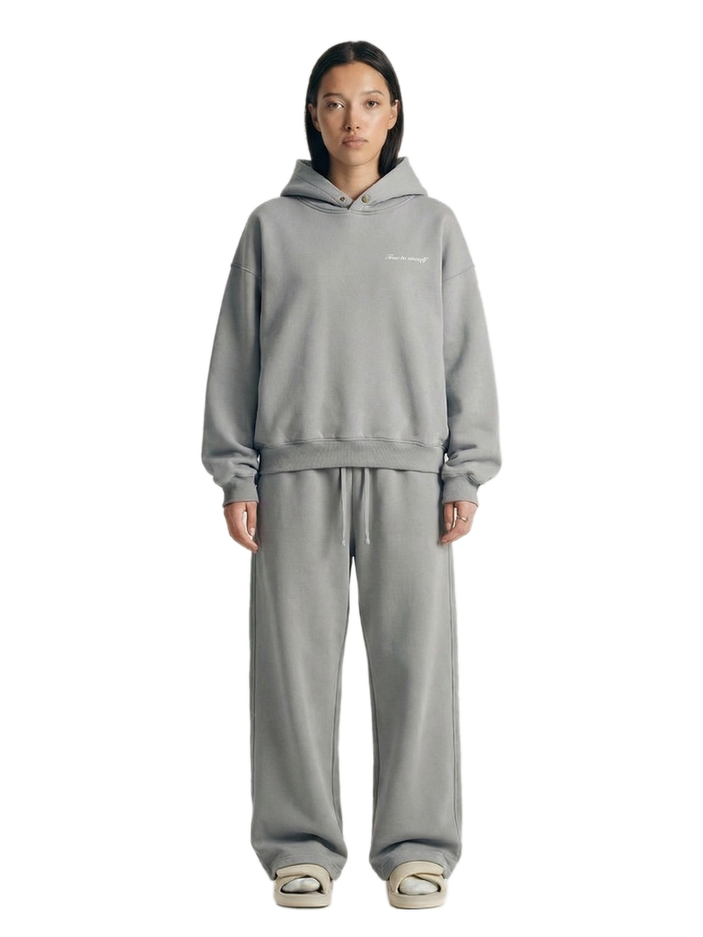TRUE TO ONESELF HOODIE BLU