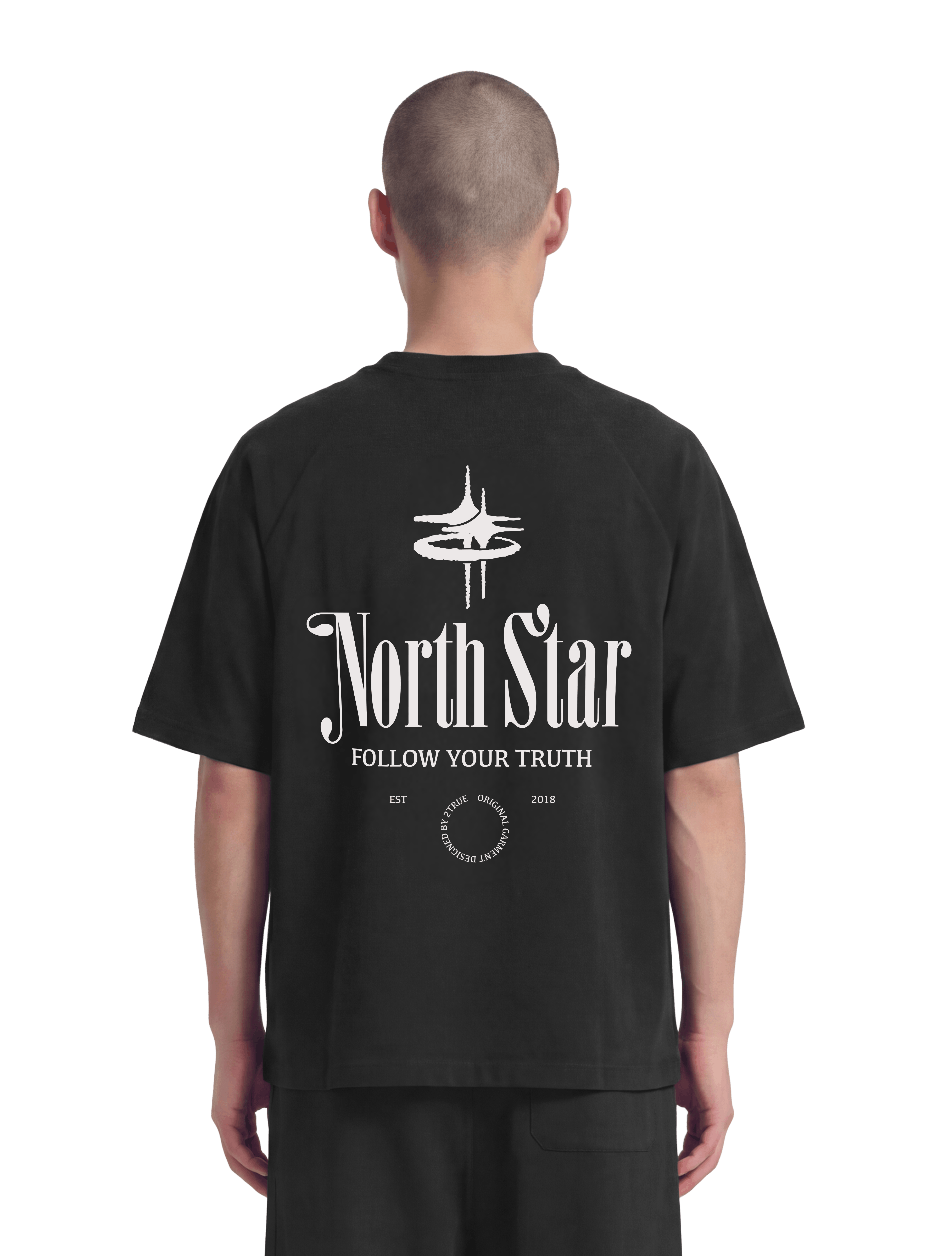 NORTH STAR RAGLAN T-SHIRT BLK
