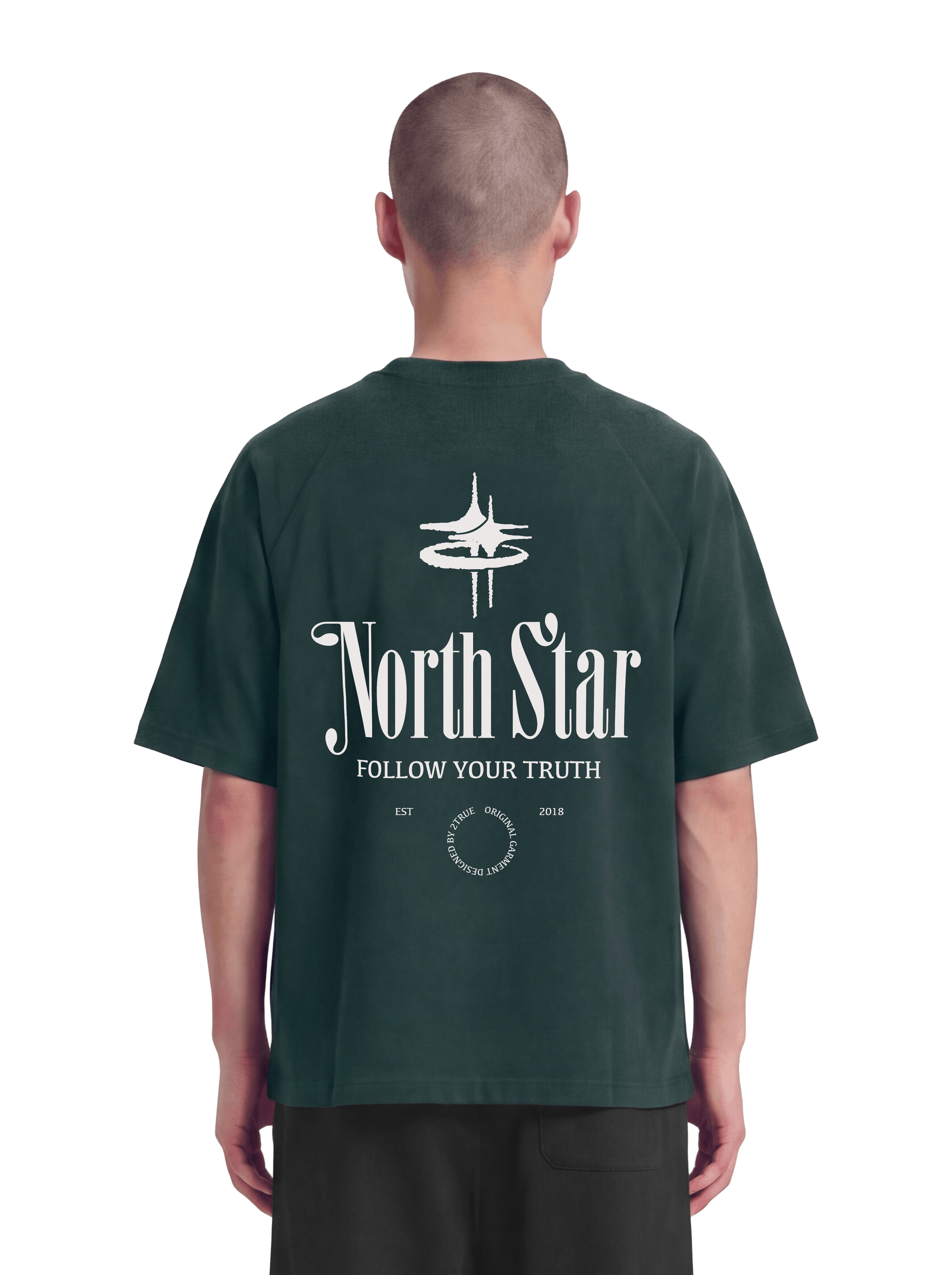 NORTH STAR RAGLAN T-SHIRT FRST GREEN