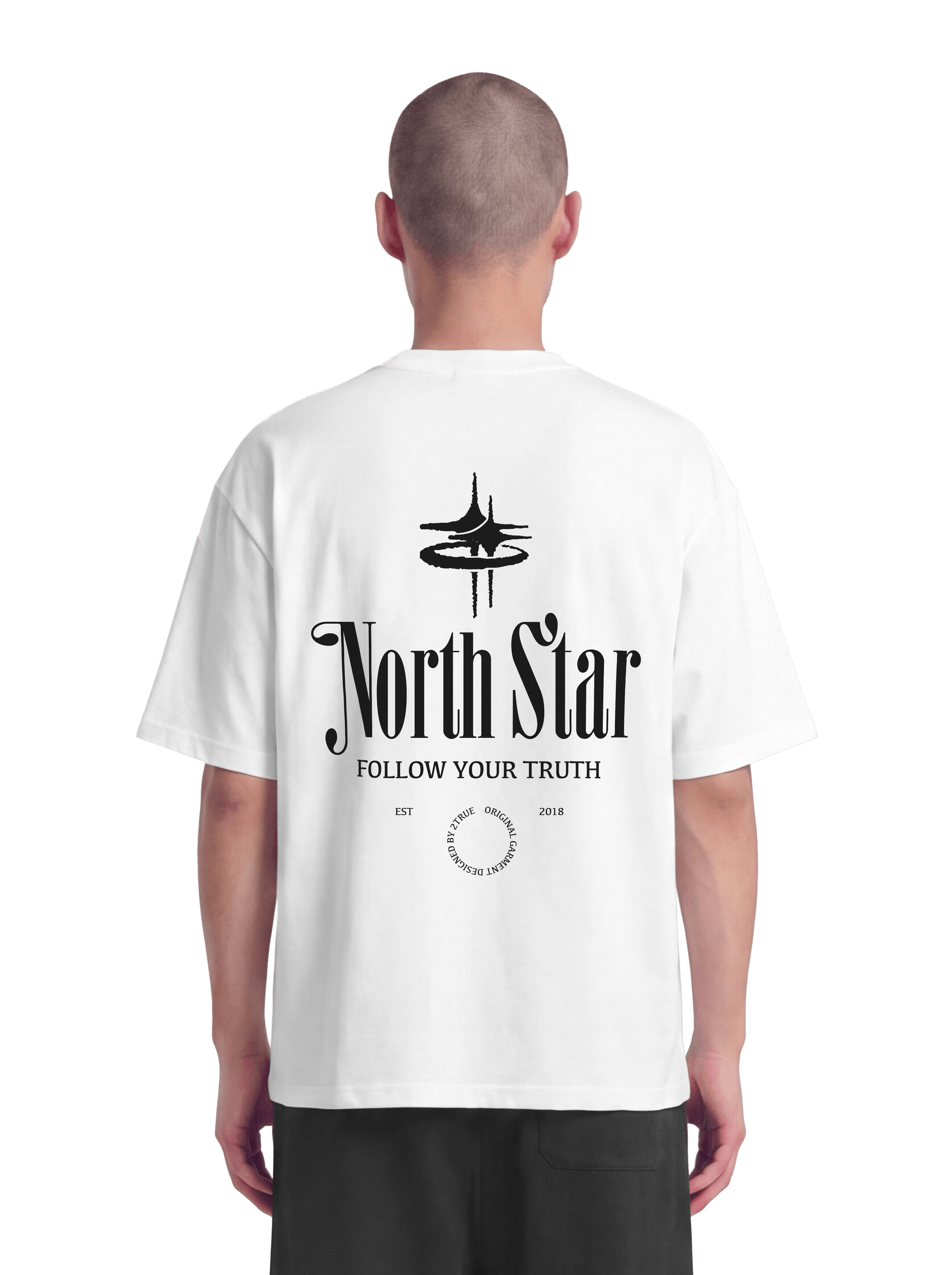 NORTH STAR RAGLAN T-SHIRT WHITE