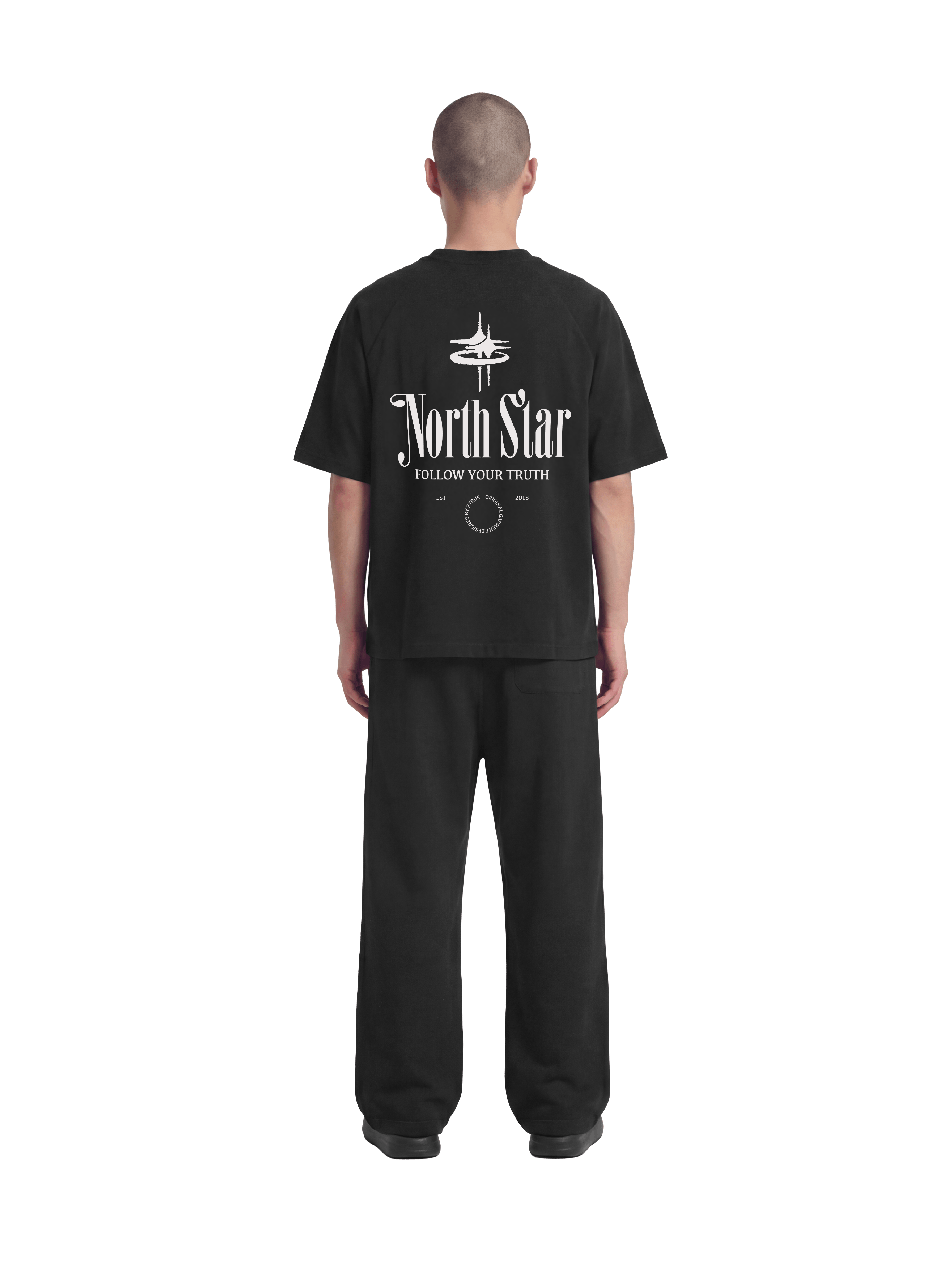 NORTH STAR RAGLAN T-SHIRT BLK