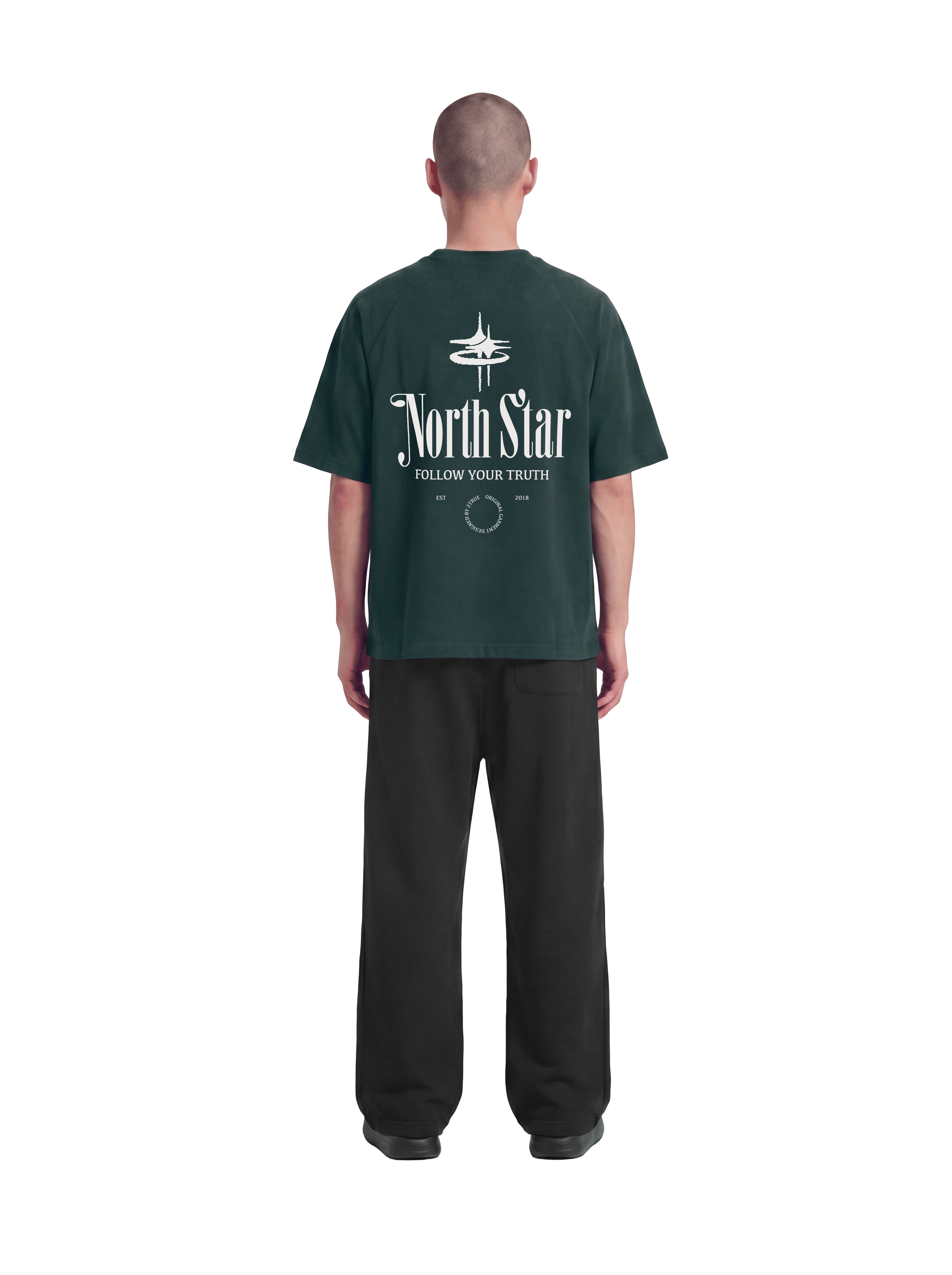 NORTH STAR RAGLAN T-SHIRT FRST GREEN