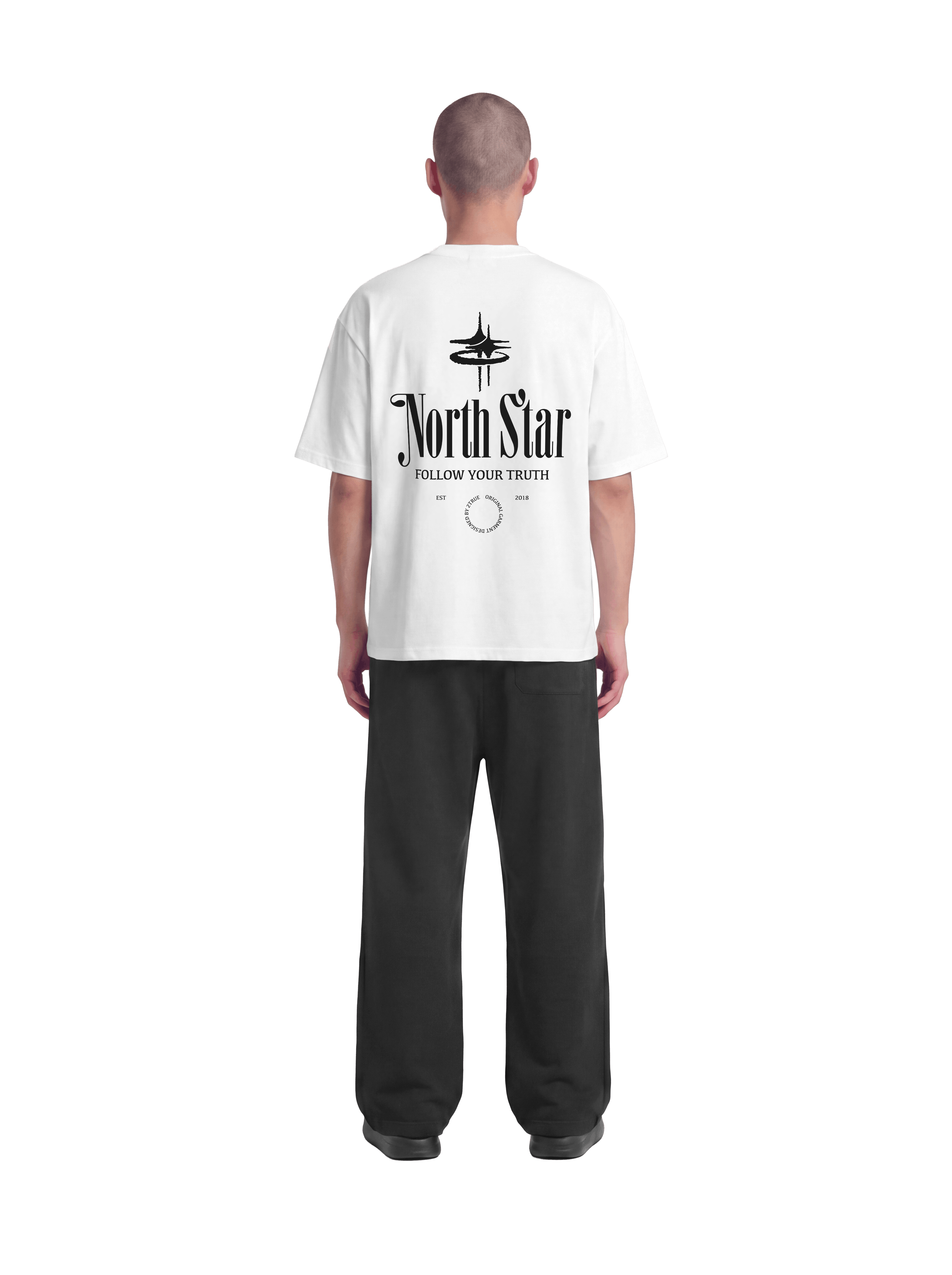 NORTH STAR RAGLAN T-SHIRT WHITE