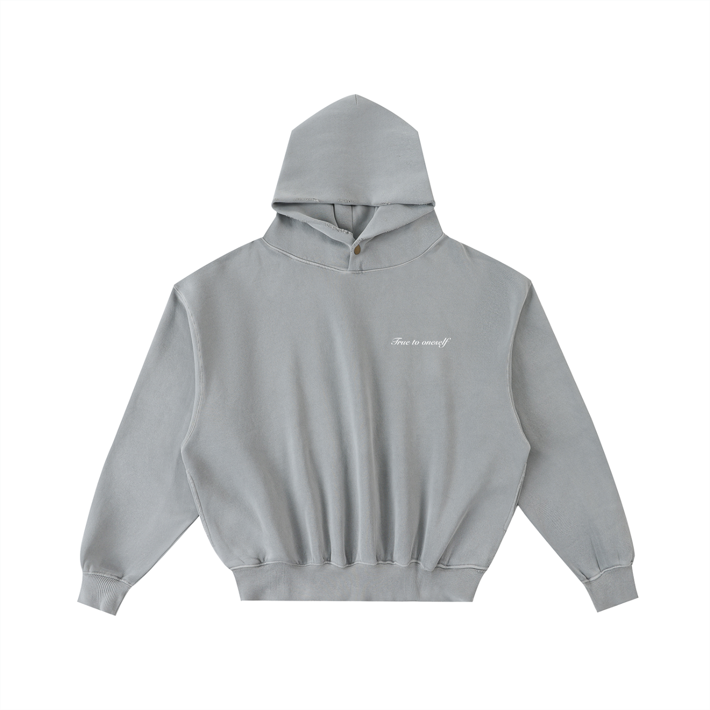 ORIGINS FRAYED HOODIE - 'ASH'
