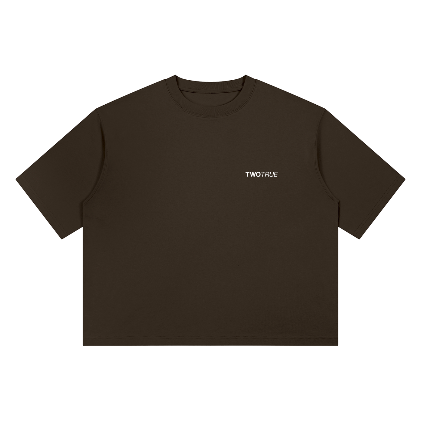 ESSENTIALS BOXY TEE - 'MOCHA'