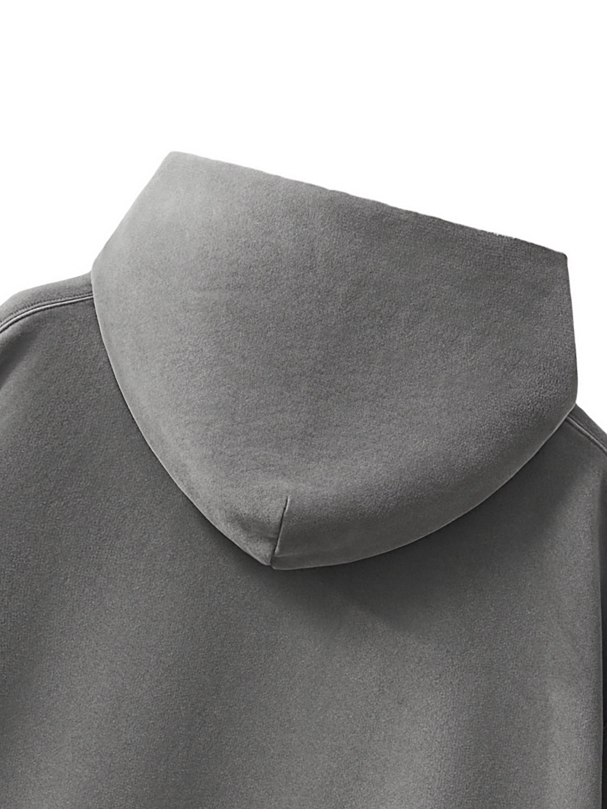ORIGINS FRAYED HOODIE - 'ASH'